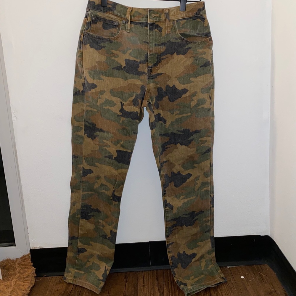 Madewell cameo print skinny jeans
